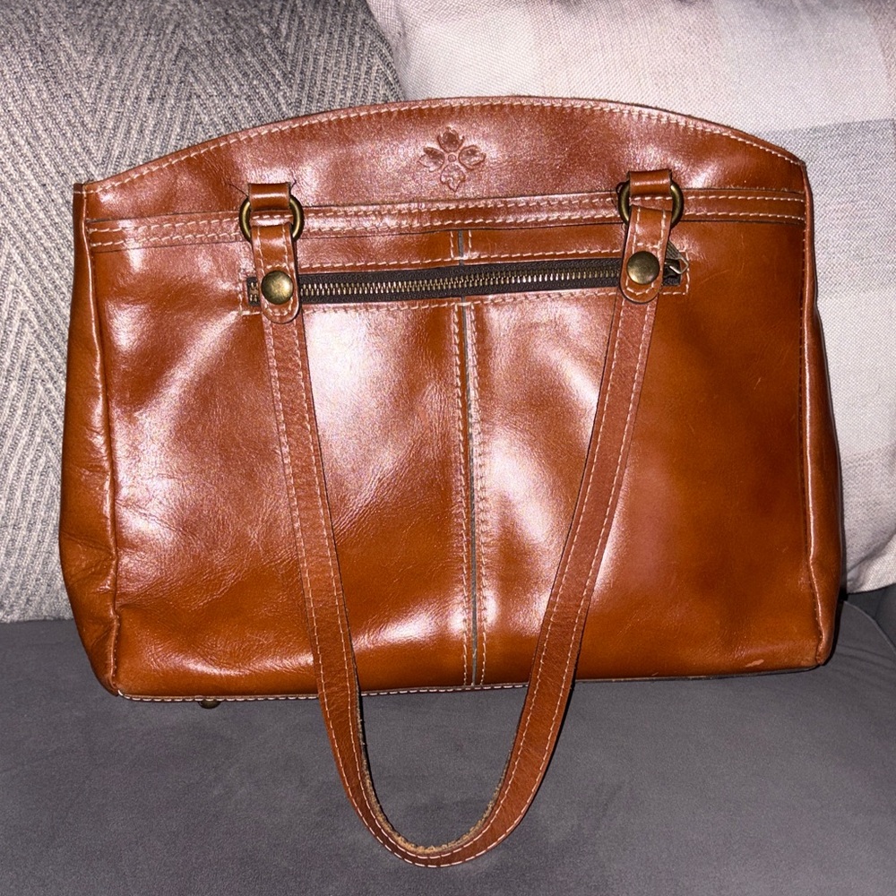 Patricia Nash Brown Leather Shoulder Bag